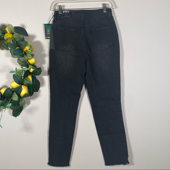 PTCL women’s Vintage hi-Rise Buttons fly distressed black denim jeans size 26 - Picture 5 of 7